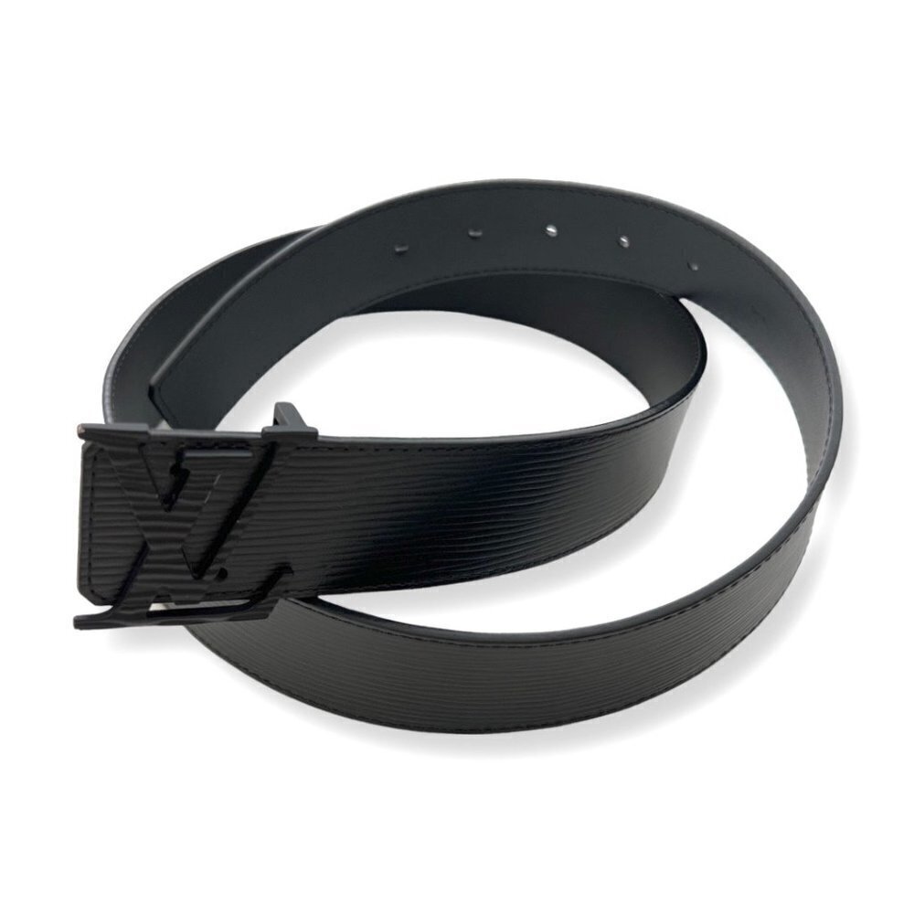 LOUIS VUITTON Belt Men's Brand Epi Leather LV Initial Noir Black M9229 90/36